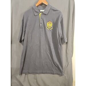 Vintage Tago German   Embroidered Navy Polo Shirt XxL Germany